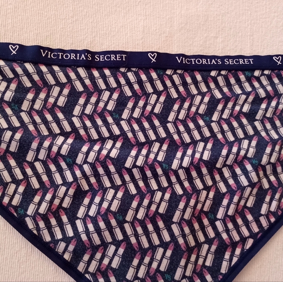 Victoria's Secret Lipsticks Print Hipster Cotton Panty, size XL - Picture 6 of 8